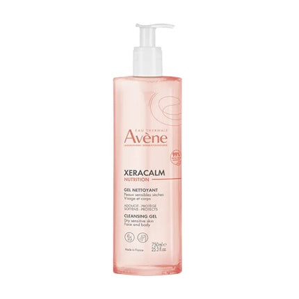 Avène XeraCalm Nutrition Face & Body Wash Gel, 750ml | Gentle Cleansing Gel for Dry & Sensitive Skin