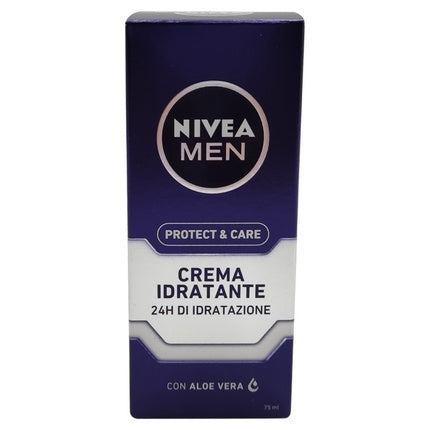 Nivea MEN Protect & Care Moisturizing Cream, 75ml Hydrating Face Cream for Men with Aloe Vera & Pro-Vitamin B5