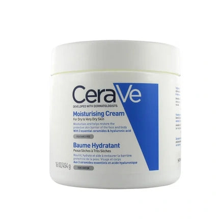 CeraVe Moisturising Cream for Dry to Very Dry Skin, 454g Hydrating Face & Body Cream with Ceramides