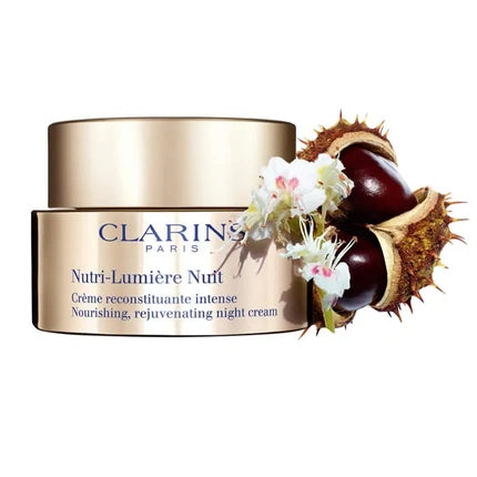 Clarins Nutri-Lumière Night Cream, 50ml – Nourishing & Revitalising Overnight Face Cream for Dry Mature Skin