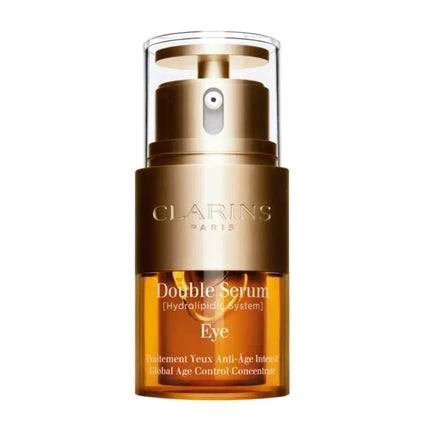 Clarins Double Serum Eye, 20ml Anti-Ageing Eye Serum for Smoother & Brighter-Looking Eyes