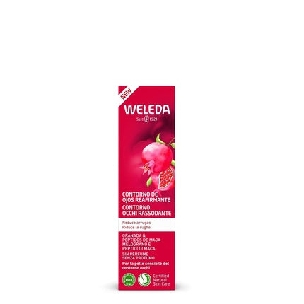 Weleda Pomegranate Firming Eye Contour, 12ml – Natural Eye Cream with Pomegranate Oil & Maca Root Peptides for Wrinkles, Dark Circles & Puffiness