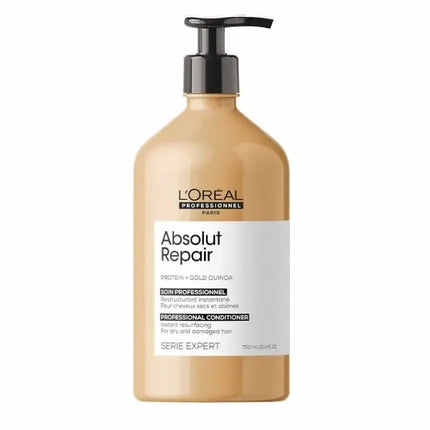 L'Oréal Professionnel Absolut Repair Conditioner, 750ml Professional Conditioner for Damaged Hair
