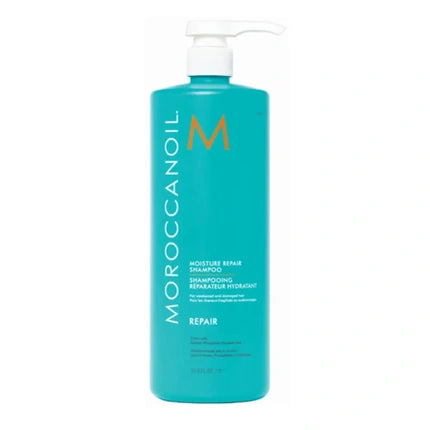 Moroccanoil Moisture Repair Shampoo, 1000ml | Hydrating Shampoo for Damaged & Color-Treated Hair