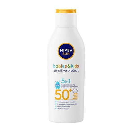Nivea SUN Babies & Kids Protect & Sensitive Lotion SPF 50+ High Protection Sunscreen Lotion for Delicate & Sensitive Skin