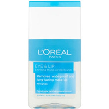 L'Oréal Paris Gentle Makeup Remover for Eyes & Lips, 125ml | Gentle Waterproof Eye & Lip Makeup Remover
