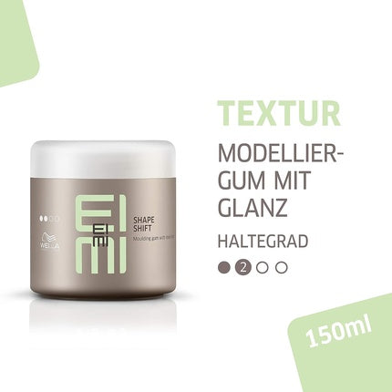 Wella Professionals EIMI Shape Shift Molding Gum with Shine Finish, 150ml | Flexible Styling Gum for Defined Hairstyles