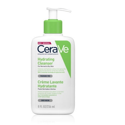 CeraVe Hydrating Cleanser, 236ml Hydrating Facial Cleanser for Normal to Dry Skin
