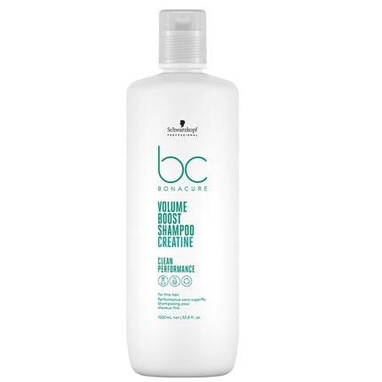 Schwarzkopf Professional BC Bonacure Volume Boost Shampoo, 1000ml | Cleansing Shampoo for Fine & Weakened Hair