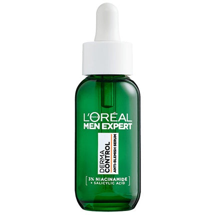 L'Oréal Paris Men Expert Derma Control Anti-Blemish Face Serum, 30ml – Salicylic Acid Serum for Oily & Blemish-Prone Skin