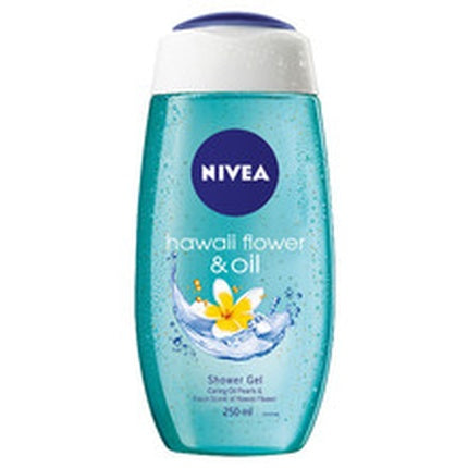 Nivea Hawaiian Flower Shower Gel & Oil, 250ml Nourishing Body Wash with Floral Fragrance
