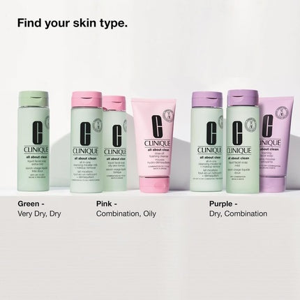 Clinique All About Clean Cleansing Micellar Milk + Makeup Remover, 200ml - Gentle Face & Eye Cleanser