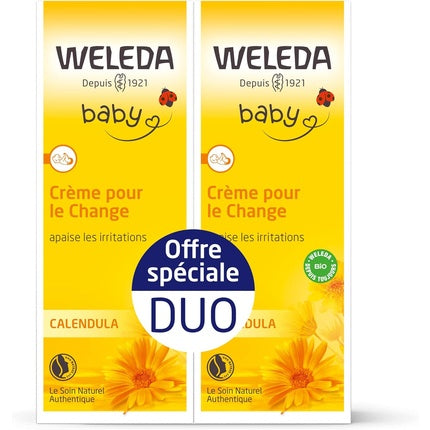 Weleda Baby Calendula Nappy Change Cream, 75ml Pack of 2 Gentle Diaper Rash Barrier Cream
