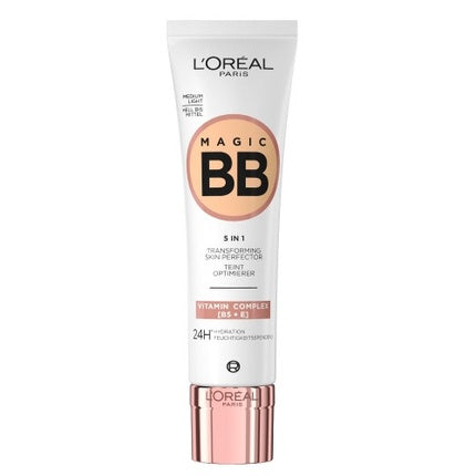 L'Oréal Paris Magic BB Cream 03 Medium Light, 30ml – 5-in-1 Skin Perfecting BB Cream with Natural Coverage