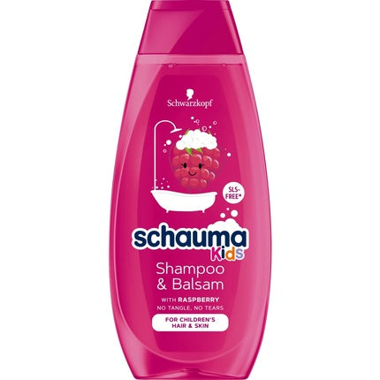 Schwarzkopf Schauma Kids Shampoo & Conditioner Raspberry, 400ml Nourishing Hair Wash for Children