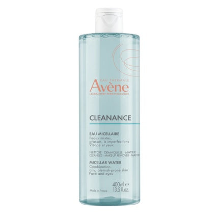 Avène Cleanance Micellar Water, 400ml Gentle Cleansing Water for Oily & Blemish-Prone Skin