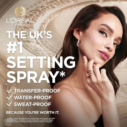 L'Oréal Paris Infallible 3-Second Setting Mist XL – Long-Lasting Makeup Setting Spray for Face
