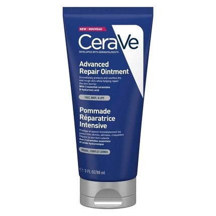 CeraVe Advanced Repair Ointment for Face, Body & Lips, 88ml | Multi-Purpose Skin Protectant Balm