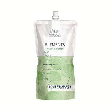 Wella Professionals Elements Renewing Moisturizing Hair Mask with Aloe Vera, 500ml