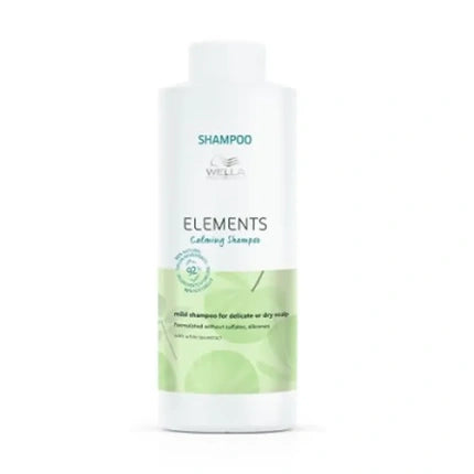 Wella Professionals Elements Calming Shampoo, 500ml Soothing Shampoo for Sensitive Scalp