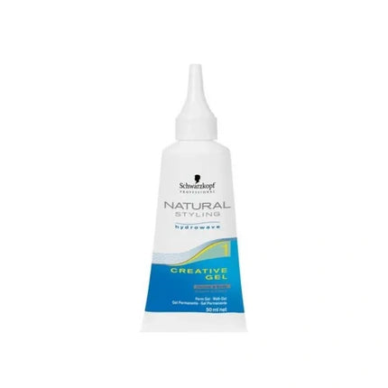 Schwarzkopf Natural Styling Hydrowave Gel No.1, 50ml Professional Hair Perm Gel for Natural-Looking Waves
