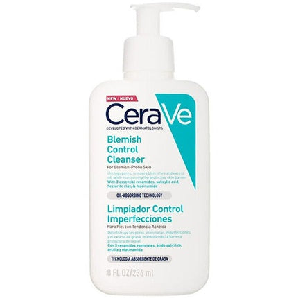 CeraVe Acne Control Cleanser, 236ml Acne Cleansing Gel with Salicylic Acid for Blemish-Prone Skin