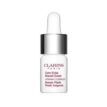 Clarins Beauty Flash Fresh Ampoule Brightening Skin Treatment with Vitamin C, 8ml | Radiance-Boosting Facial Serum