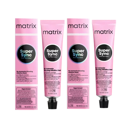 Matrix Super Sync Pre-Bonded, 6g Dark Blonde Gold Demi-Permanent Hair Color, 90ml