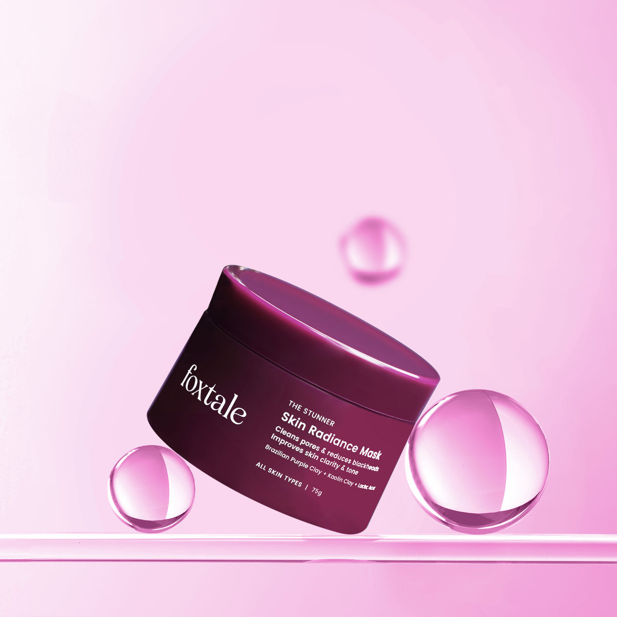 Foxtale Skin Radiance Mask Removes Tan + Removes Blackheads + Brightens Skin, 75ml Buy at Indicrest