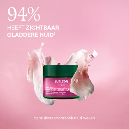 Weleda Wild Rose & White Tea Vitalizing Night Cream - Overnight Nourishing Face Cream for Hydrated & Radiant Looking Skin