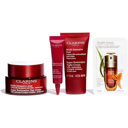 Clarins Super Restorative Collection - Premium Skincare Gift Set for Hydrated & Radiant-Looking Mature Skin