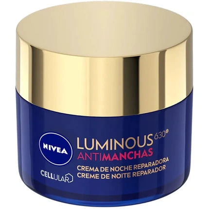 Nivea Cellular Luminous 630 Anti-Dark Spot Night Repair Cream, 50ml | Overnight Brightening Face Cream