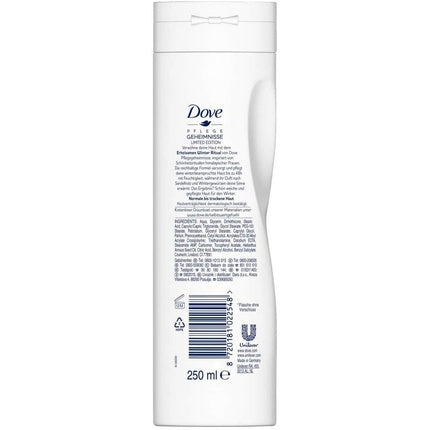 Dove Care Secrets Relaxing Winter Ritual Body Lotion with Sandalwood & Winter Spices for Normal to Dry Skin, 400ml