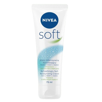 Nivea Soft Moisturizing Cream for Face, Body & Hands, 75ml