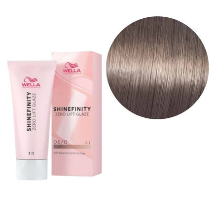 Wella Professionals Shinefinity Zero Lift Glaze 06/0 Natural Brandy, 60ml | Demi-Permanent Hair Glaze