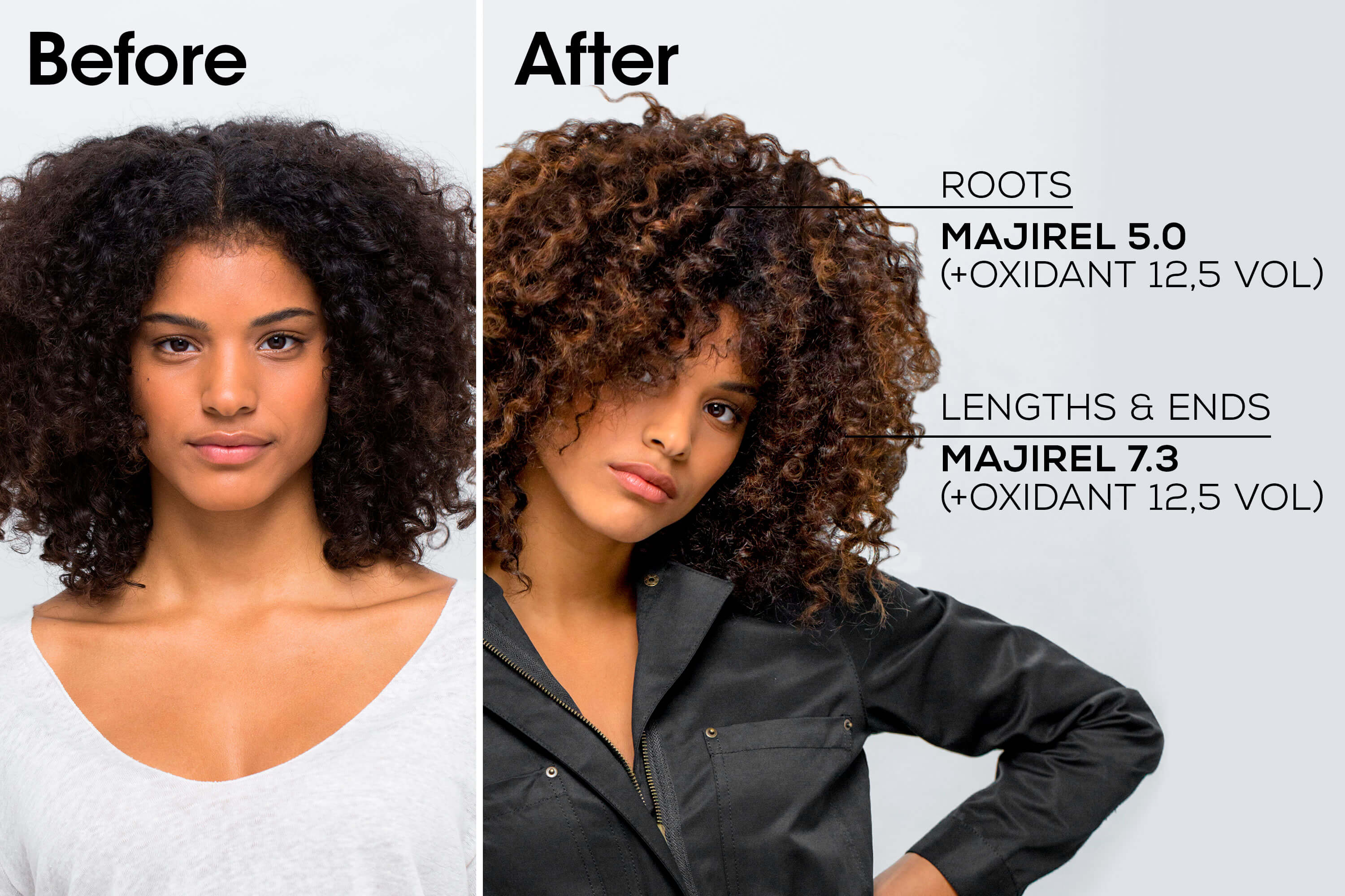 Model with glossy mahogany brown hair (shade 5.52) Buy at Indicrest Image 14