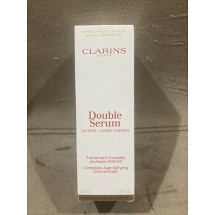 Clarins Double Serum Light Texture, 50ml – Complete Age-Defying Facial Serum with Hydric + Lipidic System
