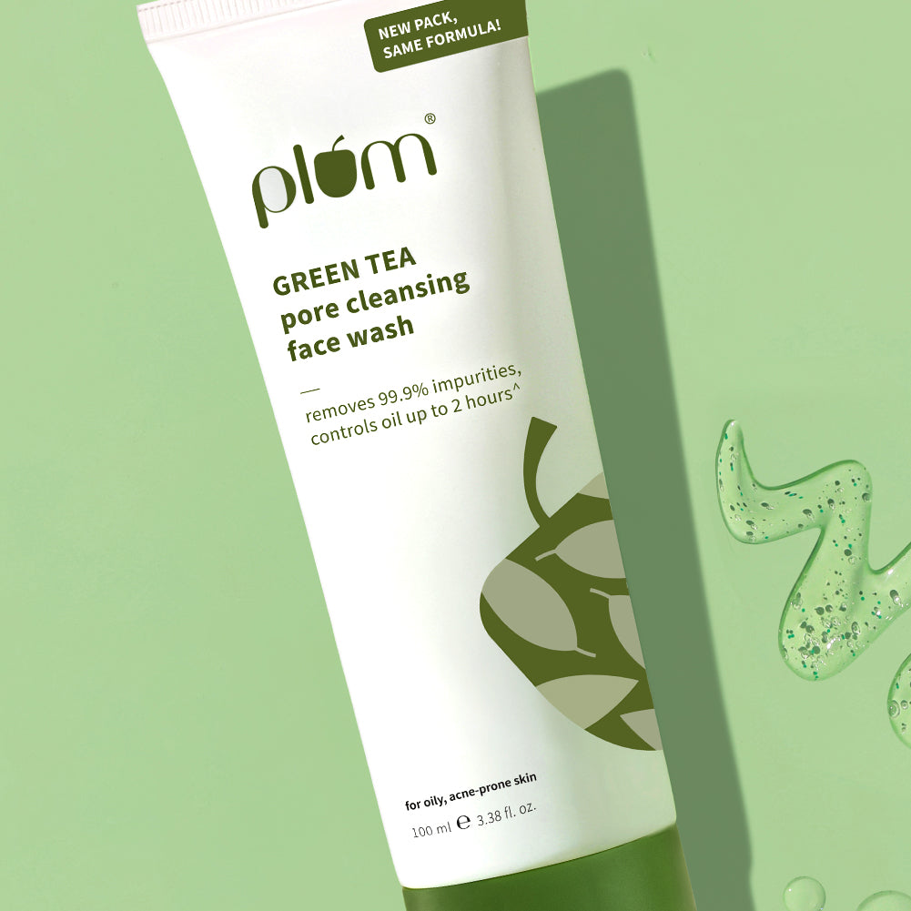 Plum Green Tea Pore Cleansing Face Wash for Acne | Controls Oil Upto 2-Hrs | Reduces Acne In 7 Days, 100ml Buy at Indicrest Image 2