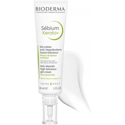 Bioderma Sebium Kerato+ Anti-Imperfections Gel-Cream, 30ml for Acne-Prone Skin