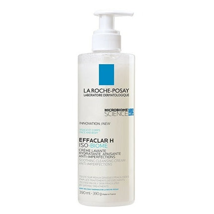 La Roche-Posay Effaclar H Iso-Biome Cleansing Cream, 200ml Soothing Face Cleanser for Oily & Fragile Skin