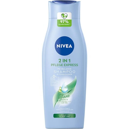 Nivea 2-in-1 Care Express pH Balance Shampoo + Conditioner with Aloe Vera, 400ml
