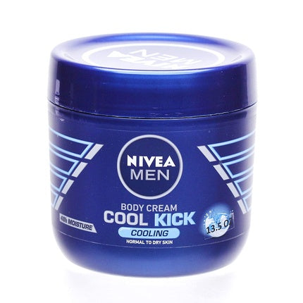 Nivea Men Cool Kick Body Cream, 400ml - Cooling Moisturizing Body Cream for Men