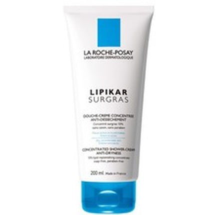 La Roche-Posay Lipikar Surgras Shower Cream, 400ml - Moisturising Shower Cream for Dry & Sensitive Skin