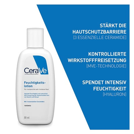 CeraVe Moisturizing Lotion, 88ml Daily Face & Body Moisturizer for Dry to Very Dry Skin