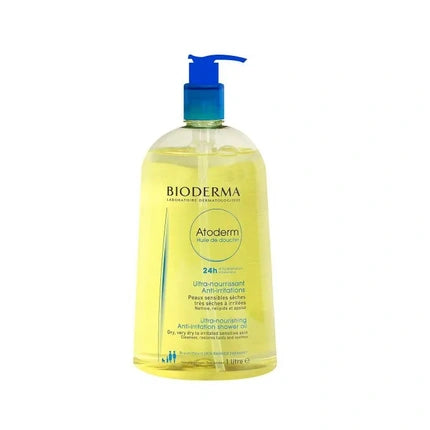 Bioderma Atoderm Ultra-Nourishing Shower Oil, 1000ml - Gentle Cleansing Shower Oil for Dry & Sensitive Skin