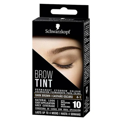 Schwarzkopf Brow Tint Dark Brown 4-1 Eyebrow Tint Kit