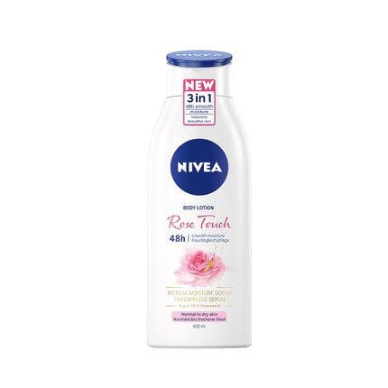 Nivea Rose Touch Body Lotion Moisturizing Balm with Argan Oil for Normal & Dry Skin, 400ml