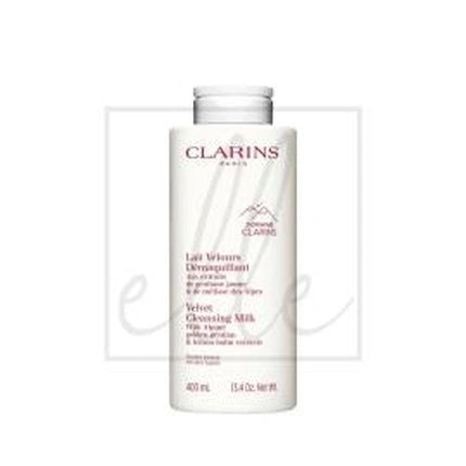 Clarins Velvet Cleansing Milk, 400ml Gentle Makeup Remover & Face Cleanser for Normal to Dry Skin