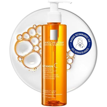 La Roche-Posay Vitamin C Radiance Renewing Foaming Gel Facial Cleanser Brightening Face Wash