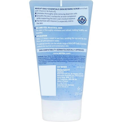 Nivea Daily Essentials Gentle Exfoliating Scrub, 150ml Face Scrub for Smooth & Refreshed Skin